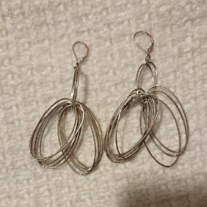 Handmade Silver Hoop Earrings